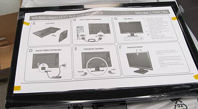 Monitor with cover